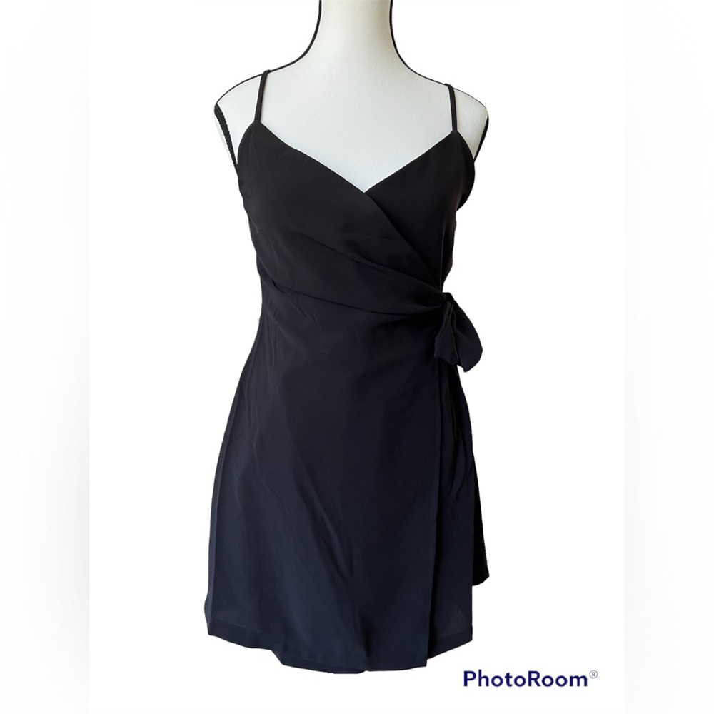 Lush black romper with side tie size small